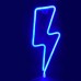 Διακοσμητικό από Neon LED ΑΣΤΡΑΠΗ με μπαταρία (3xAA) ή USB Μπλε IP20 34x2x13cm | Aca Lighting | X04986318